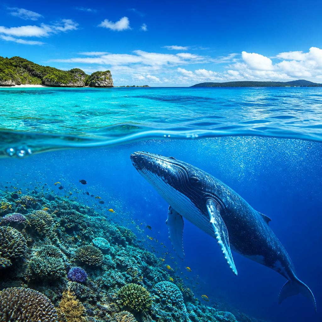 沖縄の美しい海で、素晴らしいシュノーケリング体験と神秘的なクジラの姿を目撃しませんか？