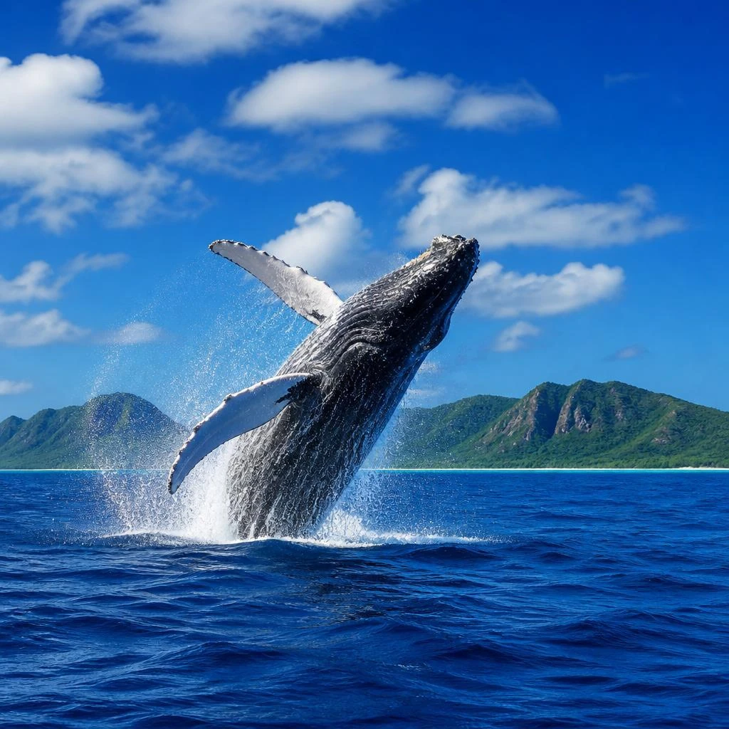 神秘的なクジラウォッチング